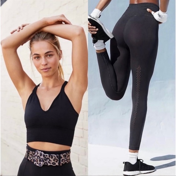 NEW Free People Movement Good Karma Bra Top & Leggings Set - Picture 2 of 8
